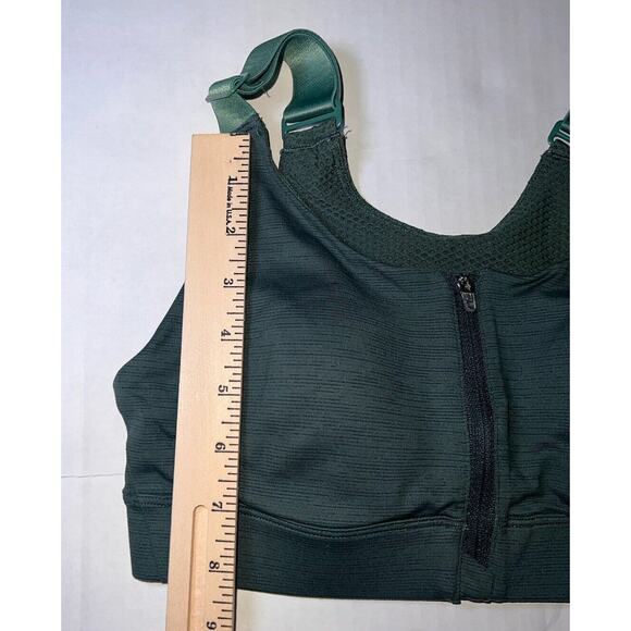 Outdoor Voices SportsBra Size XS Green Tech Sweat Zip Front Workout Yoga Gym EUC - Picture 6 of 13
